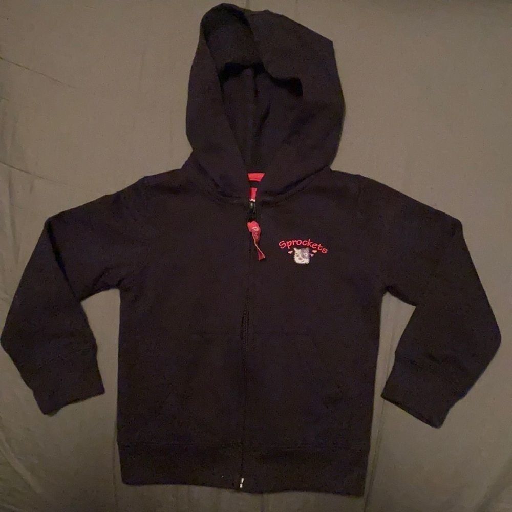 Black 3T sprockets full zippered hoodie
